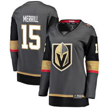 Load image into Gallery viewer, Jon Merrill #15 Vegas Golden Knights Women's Black Breakaway Player Jersey