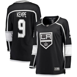 Adrian Kempe #9 Los Angeles Kings Women's Black Breakaway Player Jersey