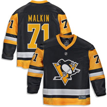 Load image into Gallery viewer, Evgeni Malkin #71 Pittsburgh Penguins Youth Black Replica Player Jersey