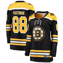Load image into Gallery viewer, David Pastrnak #88 Boston Bruins Women's Black Breakaway Player Jersey