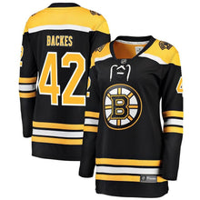 Load image into Gallery viewer, David Backes #42 Boston Bruins Women's Black Breakaway Player Jersey