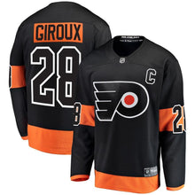 Load image into Gallery viewer, Claude Giroux #28 Philadelphia Flyers Youth Black Alternate Breakaway Player Jersey