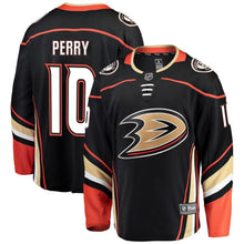 Load image into Gallery viewer, Corey Perry Anaheim #10 Ducks Youth Black Breakaway Player Jersey