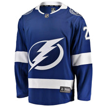 Load image into Gallery viewer, Brayden Point #21 Tampa Bay Lightning Youth Blue Breakaway Player Jersey