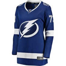 Load image into Gallery viewer, Adam Erne #73 Tampa Bay Lightning Women's Blue Home Breakaway Player Jersey
