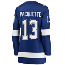 Load image into Gallery viewer, Cedric Paquette #13 Tampa Bay Lightning Women's Blue Breakaway Player Jersey