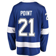 Load image into Gallery viewer, Brayden Point #21 Tampa Bay Lightning Youth Blue Breakaway Player Jersey