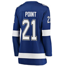 Load image into Gallery viewer, Brayden Point #21 Tampa Bay Lightning Women's Blue Breakaway Player Jersey