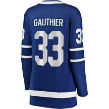 Load image into Gallery viewer, Frederik Gauthier #33 Toronto Maple Leafs Women's Blue Home Breakaway Player Jersey