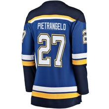 Load image into Gallery viewer, Alex Pietrangelo #27 St. Louis Blues Women&#39;s Blue Breakaway Player Jersey