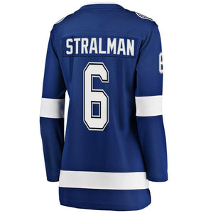 Anton Stralman #6 Tampa Bay Lightning Women's Blue Breakaway Player Jersey