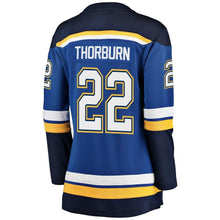Load image into Gallery viewer, Chris Thorburn #22 St. Louis Blues Women's Blue Breakaway Player Jersey