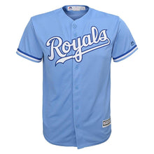 Load image into Gallery viewer, Eric Hosmer #35 Kansas City Royals Youth Light Blue Alternate Official Cool Base Player Jersey