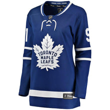 Load image into Gallery viewer, John Tavares #91 Toronto Maple Leafs Women's Blue Home Breakaway Player Jersey