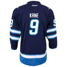 Load image into Gallery viewer, Evander #9 Kane Winnipeg Jets Youth Navy Blue Replica Player Hockey Jersey