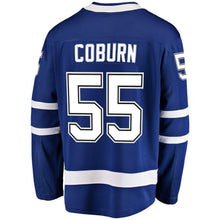 Load image into Gallery viewer, Braydon Coburn #55 Tampa Bay Lightning Youth Blue Breakaway Player Jersey