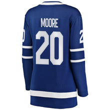 Load image into Gallery viewer, Dominic Moore #20 Toronto Maple Leafs Women's Blue Breakaway Player Jersey
