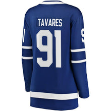 Load image into Gallery viewer, John Tavares #91 Toronto Maple Leafs Women's Blue Home Breakaway Player Jersey