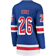 Load image into Gallery viewer, Jimmy Vesey #26 New York Rangers Women's Blue Breakaway Player Jersey