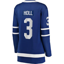 Load image into Gallery viewer, Justin Holl #3 Toronto Maple Leafs Women's Blue Home Breakaway Player Jersey