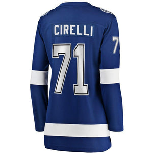 Anthony Cirelli #71 Tampa Bay Lightning Women's Blue Home Breakaway Player Jersey