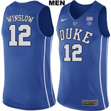 Load image into Gallery viewer, Justise Winslow #12 Duke Blue Devils Stitched Mens College Basketball Jersey