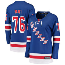 Load image into Gallery viewer, Brady Skjei #76 New York Rangers Women's Blue Breakaway Player Jersey