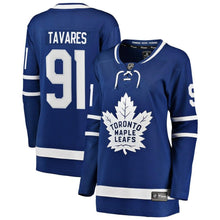 Load image into Gallery viewer, John Tavares #91 Toronto Maple Leafs Women's Blue Home Breakaway Player Jersey