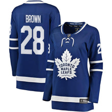 Load image into Gallery viewer, Connor Brown #28 Toronto Maple Leafs Women's Blue Breakaway Player Jersey