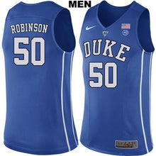 Load image into Gallery viewer, Justin Robinson #50 Duke Blue Devils Stitched Mens College Basketball Jersey