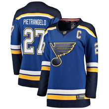 Load image into Gallery viewer, Alex Pietrangelo #27 St. Louis Blues Women&#39;s Blue Breakaway Player Jersey