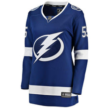 Load image into Gallery viewer, Braydon Coburn #55 Tampa Bay Lightning Women's Blue Breakaway Player Jersey
