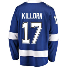 Load image into Gallery viewer, Alex Killorn #17 Tampa Bay Lightning Youth Blue Breakaway Player Jersey