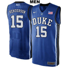 Load image into Gallery viewer, Gerald Henderson #15 Duke Blue Devils Stitched Mens College Basketball Jersey