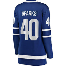 Load image into Gallery viewer, Garret Sparks #40 Toronto Maple Leafs Women's Blue Home Breakaway Player Jersey