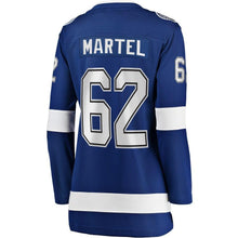 Load image into Gallery viewer, Danick Martel #62 Tampa Bay Lightning Women's Blue Home Breakaway Player Jersey