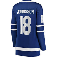 Load image into Gallery viewer, Andreas Johnsson #18 Toronto Maple Leafs Women's Blue Home Breakaway Player Jersey