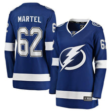 Load image into Gallery viewer, Danick Martel #62 Tampa Bay Lightning Women's Blue Home Breakaway Player Jersey