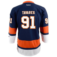 Load image into Gallery viewer, John Tavares #91 New York Islanders Youth Navy Blue Replica Player Hockey Jersey
