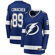 Load image into Gallery viewer, Cory Conacher #89 Tampa Bay Lightning Women's Blue Breakaway Player Jersey