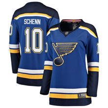 Load image into Gallery viewer, Brayden Schenn #10 St. Louis Blues Women's Blue Breakaway Player Jersey