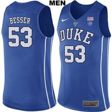 Load image into Gallery viewer, Brennan Besser #53 Duke Blue Devils Stitched Mens College Basketball Jersey