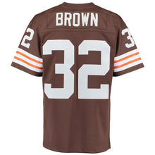 Load image into Gallery viewer, Jim Brown #32 Cleveland Browns Brown 1963 Retired Player Replica Jersey