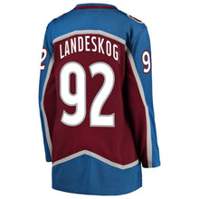 Load image into Gallery viewer, Gabriel Landeskog #92 Colorado Avalanche Women's Burgundy Breakaway Player Jersey