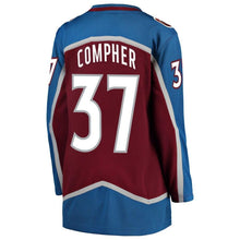 Load image into Gallery viewer, J.T. Compher #37 Colorado Avalanche Women's Burgundy Breakaway Player Jersey