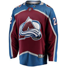 Load image into Gallery viewer, Colin Wilson #22 Colorado Avalanche Burgundy Breakaway Player Jersey
