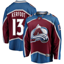 Load image into Gallery viewer, Alexander Kerfoot #13 Colorado Avalanche Burgundy Breakaway Player Jersey