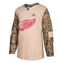 Load image into Gallery viewer, Detroit Red Wings Camo Veterans Day Practice Jersey
