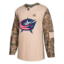 Load image into Gallery viewer, Columbus Blue Jackets Camo Veterans Day Practice Jersey