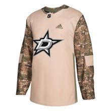 Load image into Gallery viewer, Dallas Stars Camo Veterans Day Practice Jersey